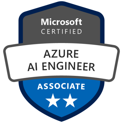 AI-102, Microsoft Certified: Azure AI Engineer Associate