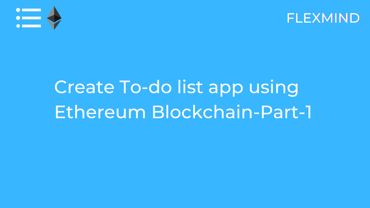 To-do list using Ethereum