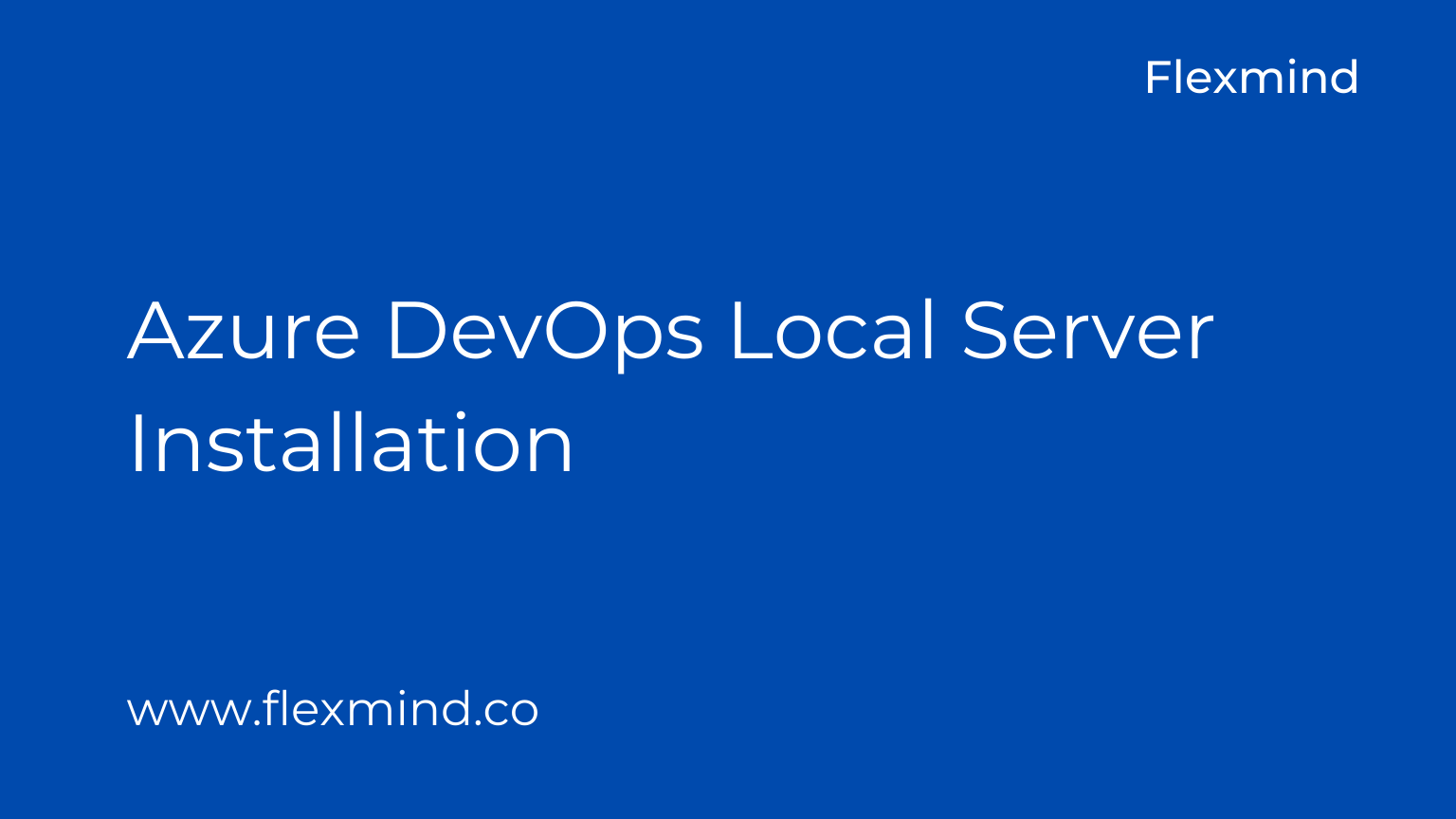 Azure DevOps Local Server