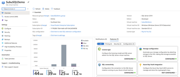SQL Server IaaS Agent Extension in Azure Portal - Flexmind
