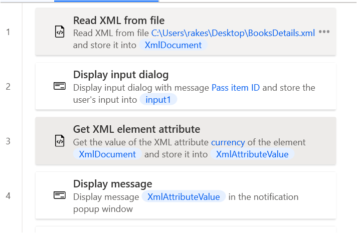 XML element attribute