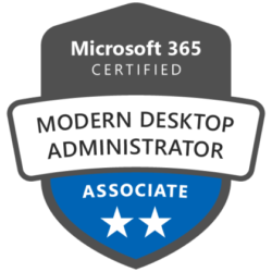 Microsoft 365 Certified: Modern Desktop Administrator Associate